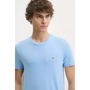 Tommy Jeans tricou barbati, neted, DM0DM20363 imagine