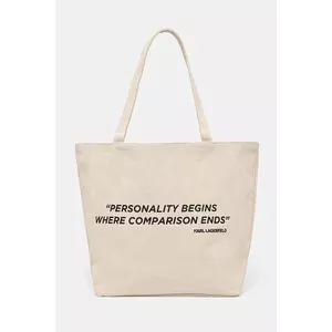 Karl Lagerfeld poseta cu doua fete culoarea bej, A1W50072 imagine