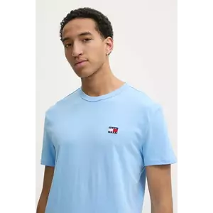 Tommy Jeans tricou din bumbac barbati, neted, DM0DM20322 imagine