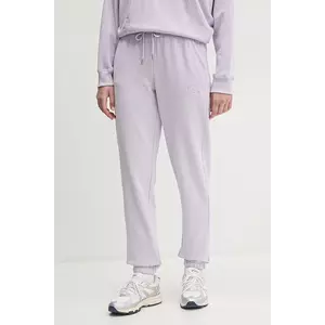 Dkny pantaloni de trening culoarea violet, neted, DP4P3471 imagine