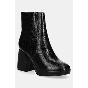 Answear Lab botine femei, culoarea negru, cu toc drept, izolare usoara imagine