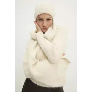 Answear Lab pulover de lana culoarea bej imagine