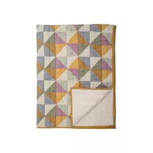 Bloomingville cuvertură de pat din bumbac Crewe culoarea galben imagine