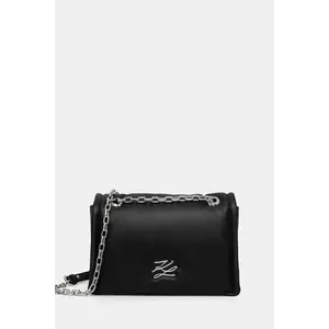 Karl Lagerfeld poseta de piele culoarea negru, A1W30173 imagine