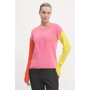 Rossignol pulover Lina x JCC femei, culoarea roz, light, RLNWO09 imagine