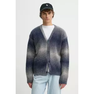 Études Studio cardigan din lana culoarea albastru marin, H24MMKNI623 imagine