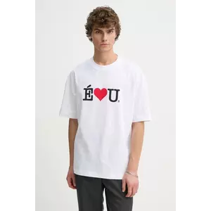 Études Studio tricou din bumbac barbati, culoarea alb, cu imprimeu, H24MMTSH138 imagine