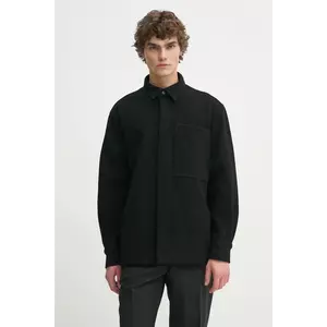 Études Studio geaca de lana culoarea negru, de tranzitie, H24MMOUT371 imagine