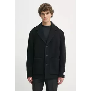Études Studio palton de lana culoarea negru, de tranzitie, H24MMOUT731 imagine
