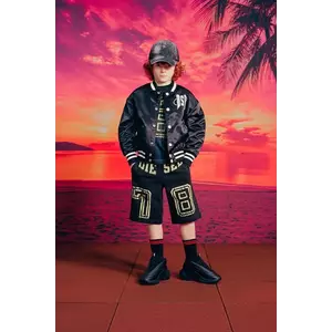 Diesel geaca bomber pentru copii JSTART JACKET culoarea negru, J02185 imagine