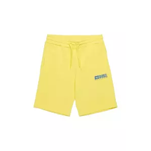 Diesel pantaloni scurți din bumbac pentru copii PBASESHORT SHORTS culoarea galben, J02236 imagine