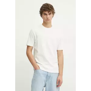 Marc O'Polo tricou din bumbac barbati, culoarea bej, neted, B61223251098 imagine