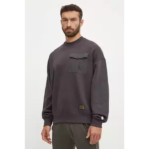 Champion bluza barbati, culoarea gri, neted, 220421 imagine