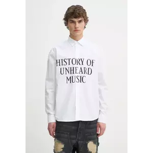 Études Studio cămașă din bumbac bărbați, culoarea alb, cu guler clasic, relaxed, H24MCSHI364 imagine