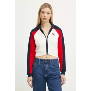 Tommy Jeans cardigan din amestec de lână culoarea bej, light, DW0DW19338 imagine