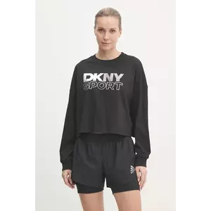 Dkny longsleeve din bumbac culoarea negru, DP5T1117 imagine