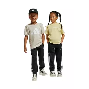 adidas pantaloni de trening pentru copii culoarea negru, cu imprimeu, JC9612 imagine