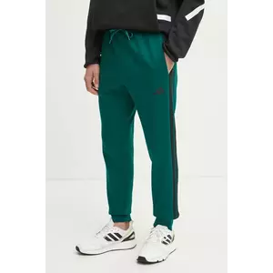 adidas pantaloni de trening Essentials culoarea verde, cu imprimeu, JD1860 imagine