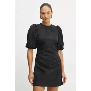 Ivy Oak rochie din amestec de lână culoarea negru, mini, dreaptă, IO117654 imagine