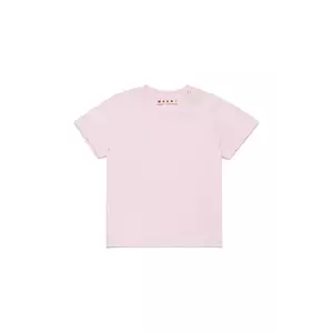 Marni tricou de bumbac pentru copii MT276B T-SHIRT culoarea roz, cu imprimeu, M01438 imagine