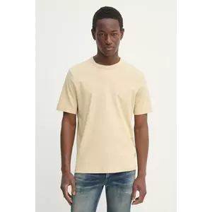 Diesel tricou T-ADJUST-SLITS-R17 T-SHIRT bărbați, culoarea bej, uni, A16672.0AIJU imagine