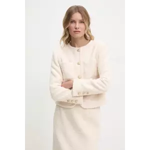 Answear Lab sacou culoarea bej, un singur rand de nasturi, neted imagine