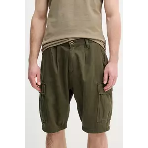 Alpha Industries pantaloni scurti din bumbac Aircraft culoarea verde, 146250 imagine