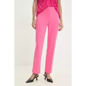 Joseph Ribkoff pantaloni femei, culoarea roz, drept, high waist, 143105S25 imagine