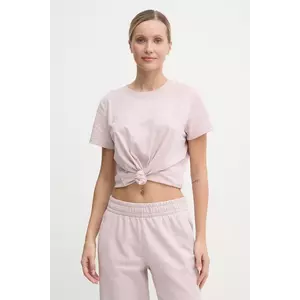 Dkny tricou din bumbac femei, culoarea roz, DP4T9518 imagine