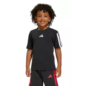 adidas tricou de bumbac pentru copii culoarea negru, cu imprimeu, JE0317 imagine