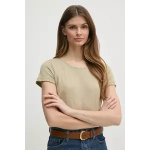 Sisley tricou femei, culoarea verde imagine