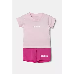 adidas set de bumbac pentru bebeluși culoarea roz, JC9744 imagine