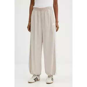 adidas pantaloni de trening Essentials culoarea bej, cu imprimeu, JC8168 imagine