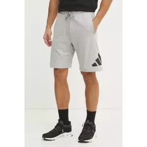 adidas pantaloni scurți Essentials bărbați, culoarea gri, melanj, JE8957 imagine