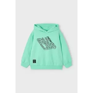 Mayoral bluza copii culoarea verde, cu glugă, cu imprimeu, 3416 imagine