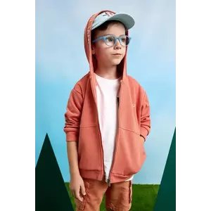 Mayoral bluza copii culoarea portocaliu, cu glugă, cu imprimeu, 3423 imagine