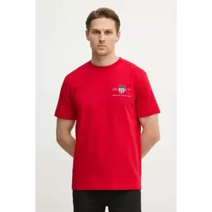 Gant tricou din bumbac culoarea rosu, cu imprimeu imagine