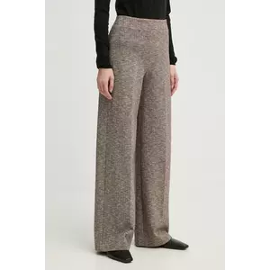Drykorn pantaloni femei, culoarea maro, lat, medium waist, 138374 80693 imagine