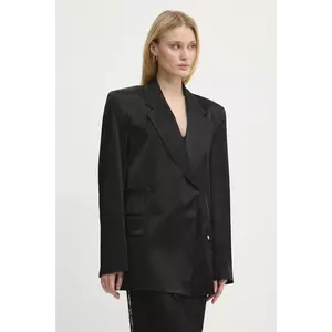 Aniye By sacou culoarea negru, un singur rand de nasturi, uni, 181378 imagine