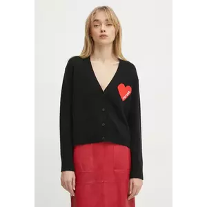 FROM FUTURE cardigan din casmir culoarea negru, WPC01131 imagine