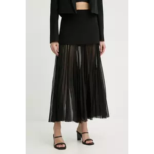 A.L.C. fusta Willa culoarea negru, midi, evazati, 3SKRT00573 imagine