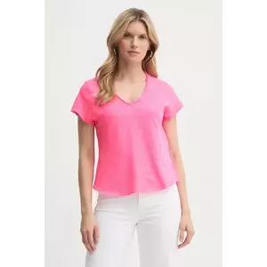 American Vintage tricou din bumbac femei, culoarea roz, SON02AGE25 imagine