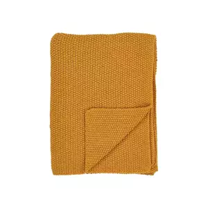 House Nordic cuvertură de pat din bumbac Santos culoarea galben imagine