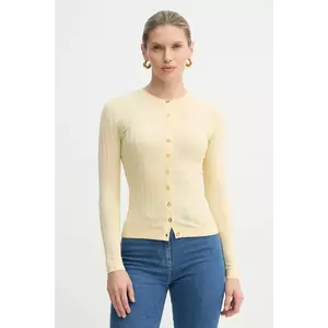 Elisabetta Franchi cardigan femei, culoarea galben, light, MK41S51E2 imagine