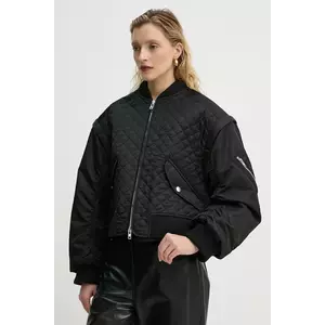 Stand Studio geaca bomber Kezia femei, culoarea negru, de tranzitie, 66377-8669 imagine