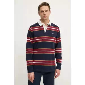 Gant longsleeve din bumbac culoarea albastru marin, modelator, 2044007 imagine