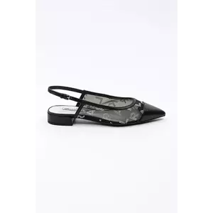 Karl Lagerfeld balerini KERRIE culoarea negru, cu toc deschis, KL40153 imagine