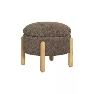 House Nordic puf cu compartiment de depozitare Medas culoarea maro imagine