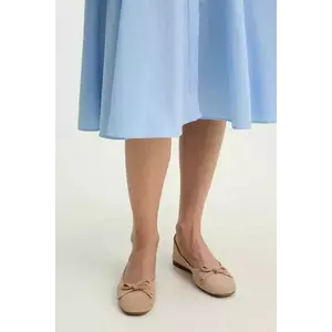 Answear Lab balerini din piele intoarsa culoarea maro imagine