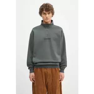 Napapijri hanorac de bumbac B-Premium Hz barbati, culoarea verde, cu imprimeu, NP0A4I6NG1S1 imagine